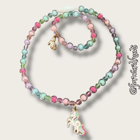 Bundle Sale 3 for $15 | Kids Unicorn Necklace & Bracelet - Picture 4 of 11